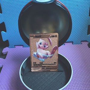 Mew V with Rose Gold Finish Custom Card